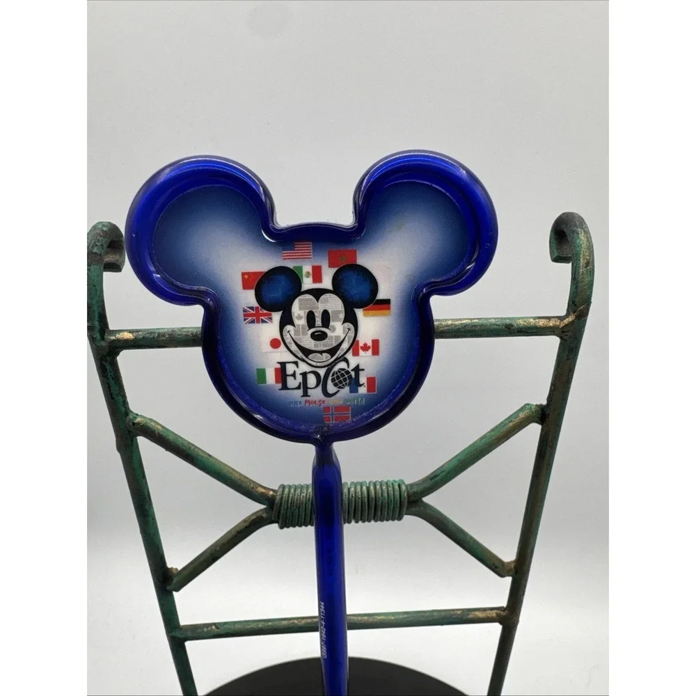 Ultra Rare Disney Epcot One Mouse One World Mickey Pen NWT Blue International